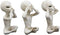Ebros UFO See Hear Speak No Evil Roswell Alien Sitting Figurines Set of 3