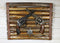 16"L Rustic Western Dual Six Shooter Revolver Guns Wooden Wall Plaque Decor