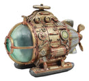 Ebros Vintage Design Holmes Nautilus Steampunk Submarine LED Night Light Statue 7.5"L
