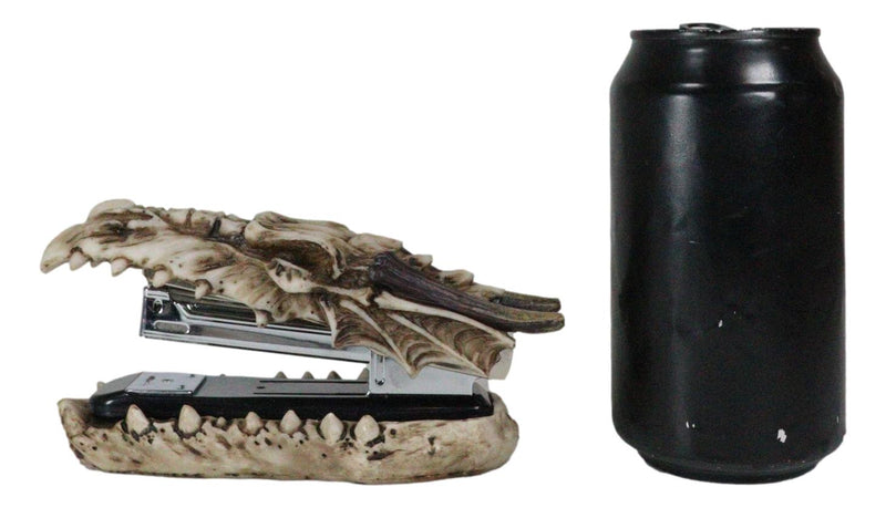 Ebros Skeleton Bone Dragon Head Stapler 6.75"L Office Desktop Accessory Decor