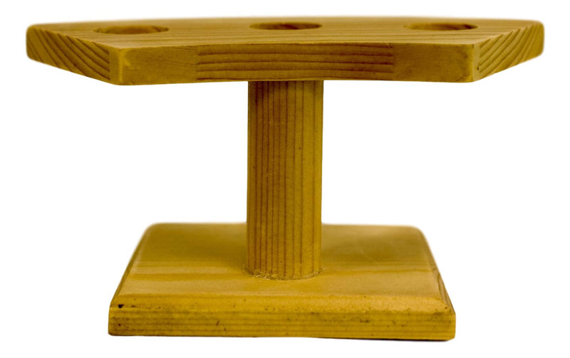 Pack Of 3 Natural Wood Japanese Temaki Sushi Roll Or Cone Holder Stand 3 Holes