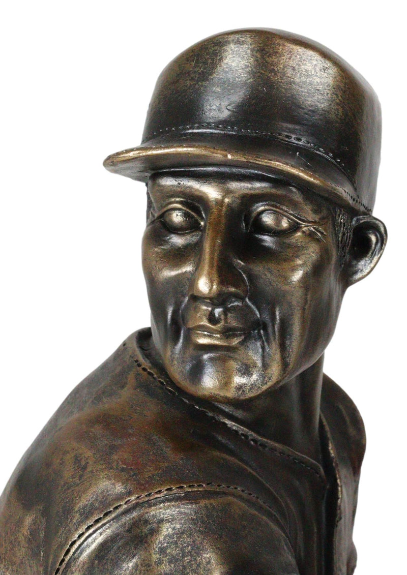 Ebros Focus Home Run Batting Baseball Player Wine Holder Statue 9.5" Long