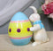 Ebros Rabbit Kissing Giant Egg Salt And Pepper Shakers Magnetic Figurine Set