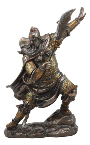 Ebros Chinese Historical General Guanyu Yunchang Shu Han Warlord Figurine Statue