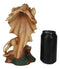 Ebros African Safari Lion Bust Statue 9"H Lion King Pride Rock Faux Wood Resin