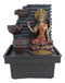 Ebros Sacred Hindu Goddess Lakshmi Flowing Water Fountain Resin Home Decor
