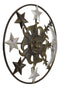 Large 33"W Aluminum Celestial Heavens Sun Moon And Stars Astrology Wall Decor