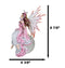 Ebros Daybreak Princess Pink Fuchsia Fairy Sitting On Moon Acrylic Bubble Globe Statue 8.75" Tall Nene Thomas Fantasy Art Angels Fairies Pixies Themed Home Decor Sculpture Figurine