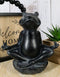 Ebros Feng Shui Vastu Buddha Zen Yoga Frog Meditating Statue Decor Talisman Figurine
