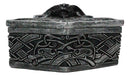 Viking Ram Skull Thor Hammer Mjolnir With Runes Knotwork Decorative Jewelry Box