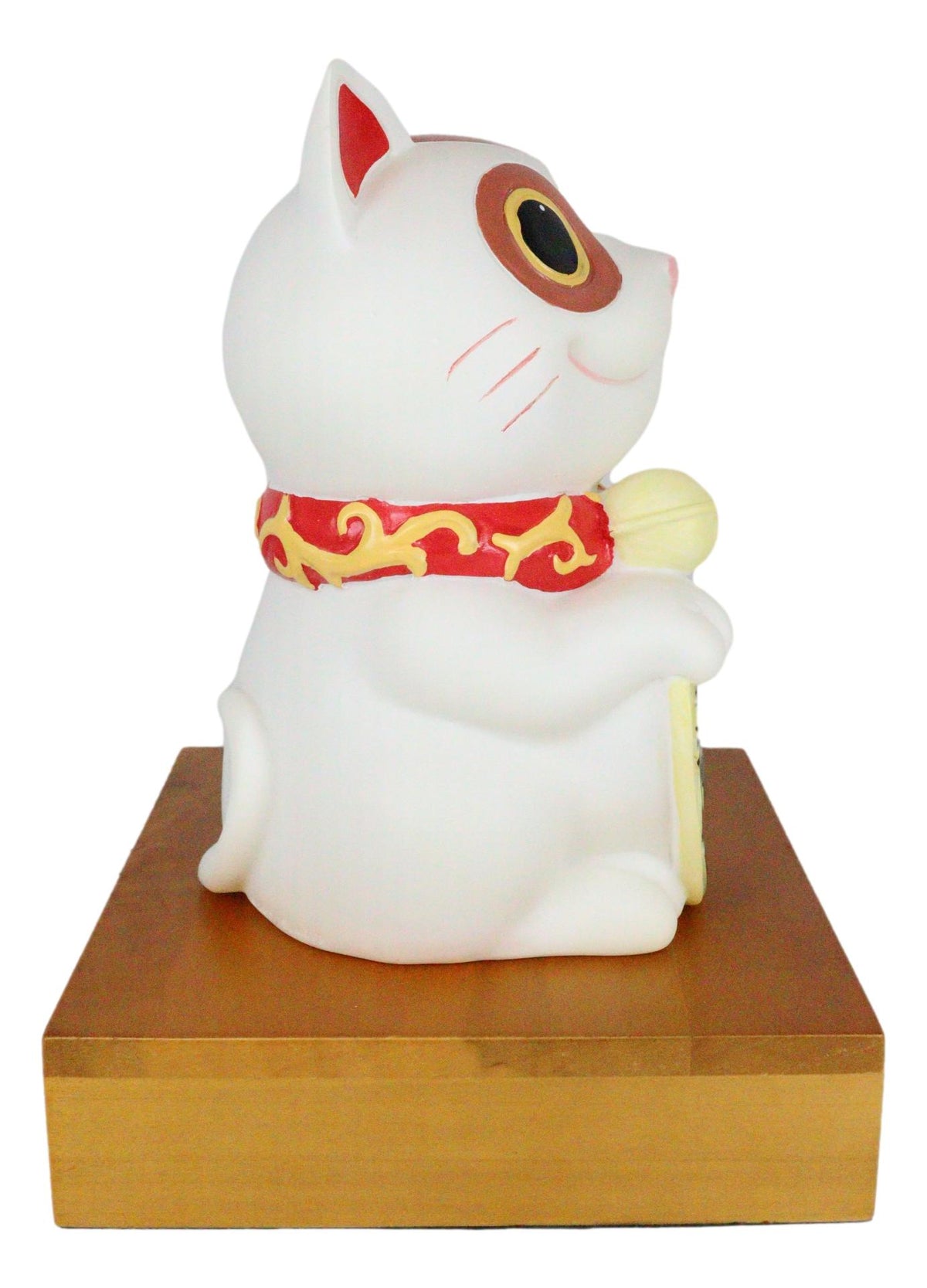 Japanese Lucky Cat Maneki Neko LED Night Light Statue 9"H With 2 USB Ports Decor