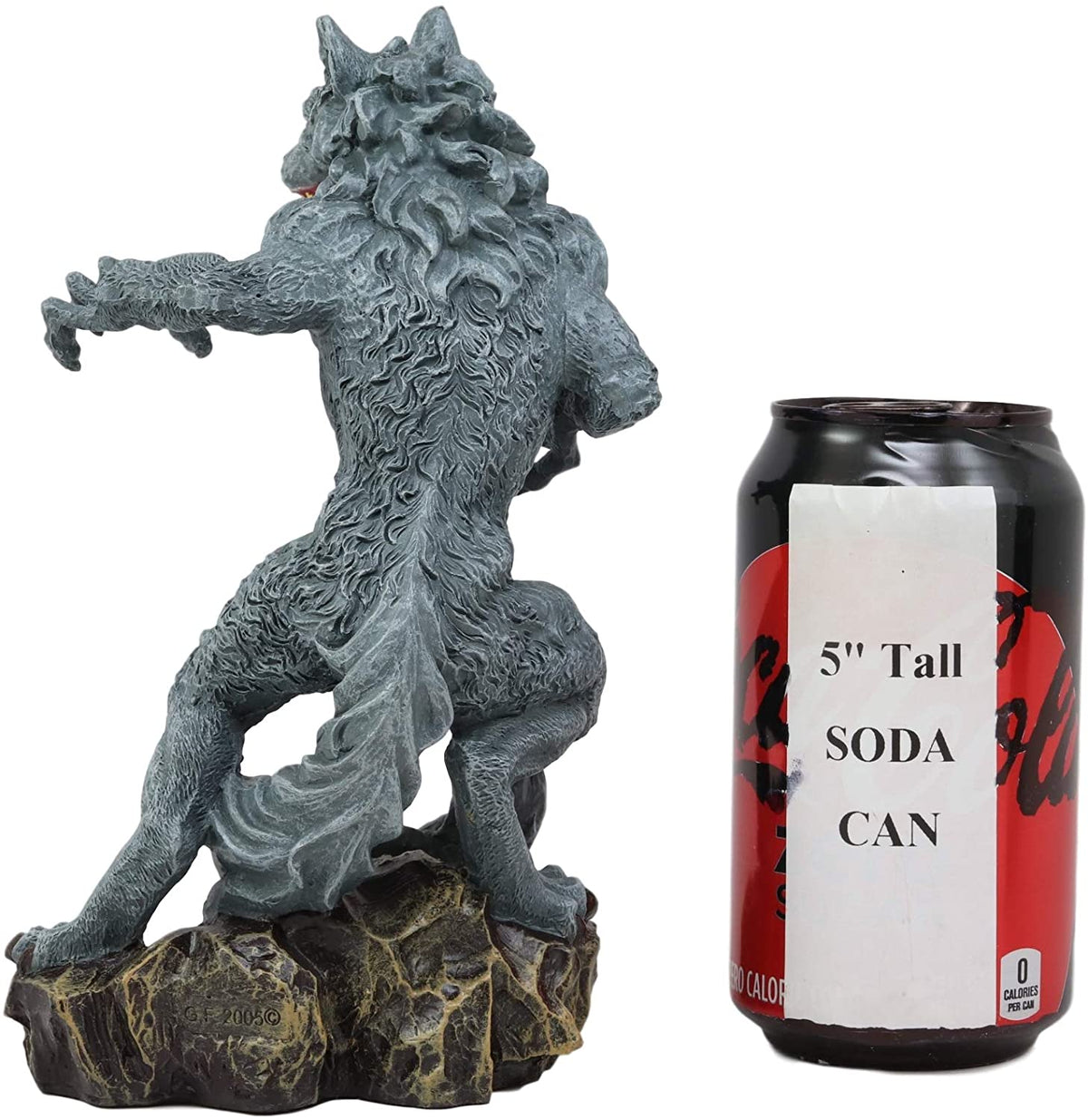 Ebros Gothic Werewolf Tea Light Candle Holder Statue Lycan Wolf Man Figurine - Ebros Gift