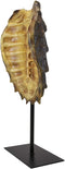 Ebros Large Nautical Reptile Alligator Snapping Turtle Shell Sculpture On Museum Stand
