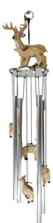 Ebros Deer Wind Chime Doe With Fawn Deer Family Decorative Wind Chime Patio