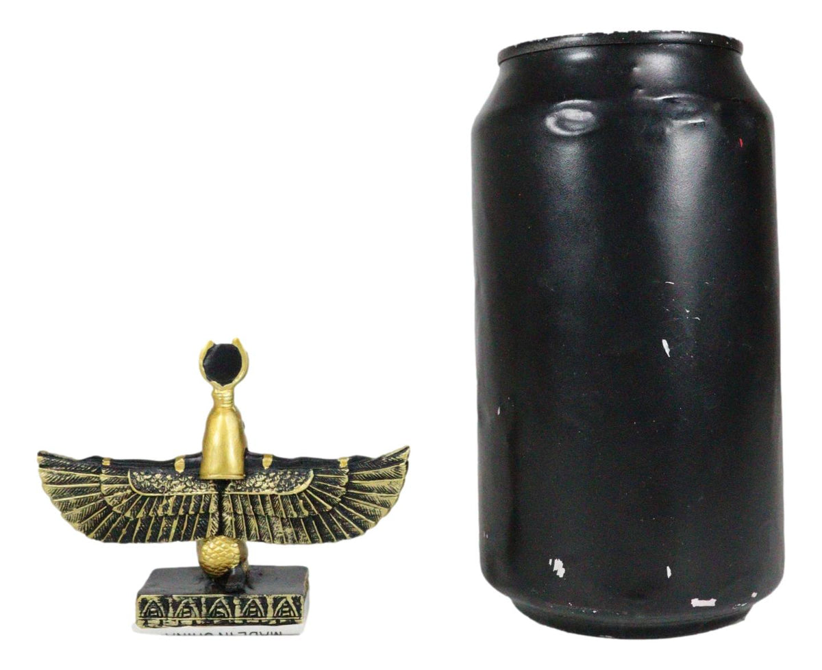 Egyptian Goddess Of Motherhood Isis With Open Wings Dollhouse Miniature Statue