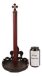 Ebros Rustic Vintage Fleur De Lis With French Fleury Cross Paper Towel Holder Set Of 2