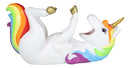 Fantasia Rainbow Unicorn With Golden Horn Wine Holder Figurine Kitchen Statue