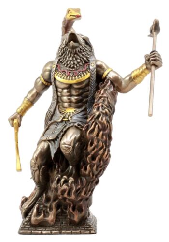 Ebros Gift Egyptian Horus Ra Rising with Fire Cobra Statue Figurine - Ebros Gift
