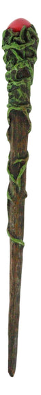 Ebros Greenman Vine With Red Orb Fantasy Sorcery Wizard Cosplay Toy Magic Wand 9.25"L