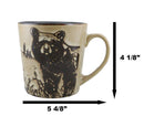Ebros Wildlife Grizzly Bear Ceramic Mug Coffee Cup Home And Kitchen Rustic Cabin Decor