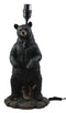 Large Standing Black Bear Surveyor Arkadius Desktop Table Lamp Decor Figurine