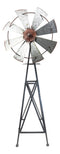 41" Oversized Galvanized Metal Rustic Country Farm Agricultural Windmill Outpost