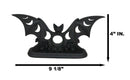 Lunaeca Gothic Lunar Moon Phases Cutout Winged Vampire Bat Votive Candle Holder