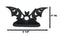 Lunaeca Gothic Lunar Moon Phases Cutout Winged Vampire Bat Votive Candle Holder