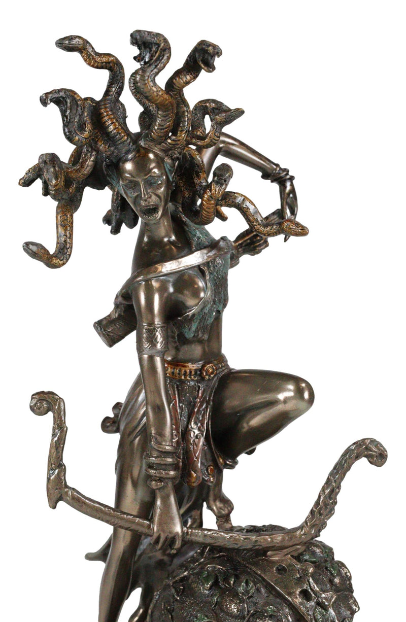 Greek Goddess Medusa Drawing Bow And Arrow Figurine Gorgon Sister Ston–  Ebros Gift