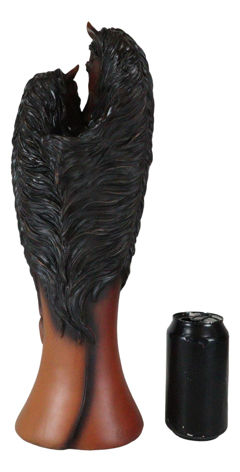 Rustic Western Country Heart Double Chestnut Horses Decorative Floral Vase