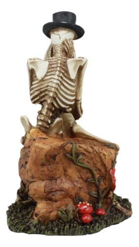 Ebros Love Never Dies Wedding Skeleton Couple Kissing In The Garden Statue 6"H