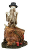 Ebros Love Never Dies Wedding Skeleton Couple Kissing In The Garden Statue 6"H