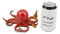 Ebros Marine Life Nautical Red Octopus Figurine 6"L Kraken Sea Monster Octopus Statue