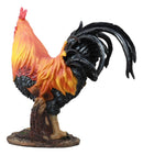 Country Farm Chicken Morning Crow Alpha Rooster Figurine Large Statue Home Decor