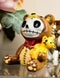 Furrybones Voodoo Teddy Bear With Honey Bear Bottle Skeleton Statue 2.5"Tall