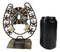 Ebros Cast Iron Cowboy Horseshoe Western Stars Dual Revolver Pistols Bullets Figurine