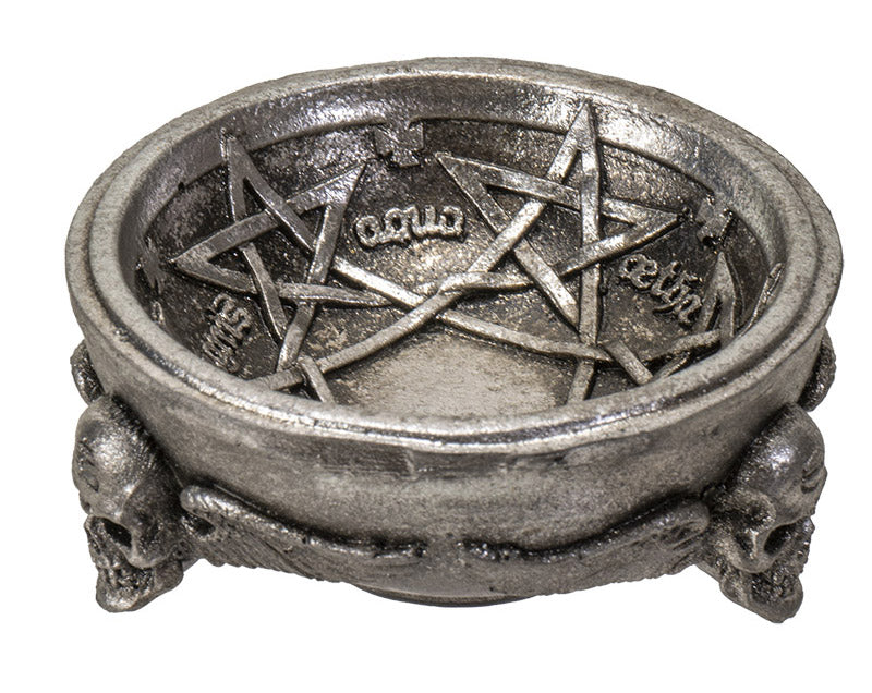 Gothic Winged Skulls Pentagramatron Supernatural Magical Talismans Trinket Dish