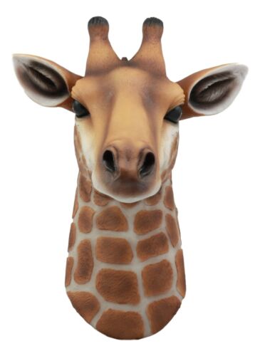 Kenya The Safari Giraffe Head Wall Decor Wildlife Animal Taxidermy 3D Sculpture - Ebros Gift