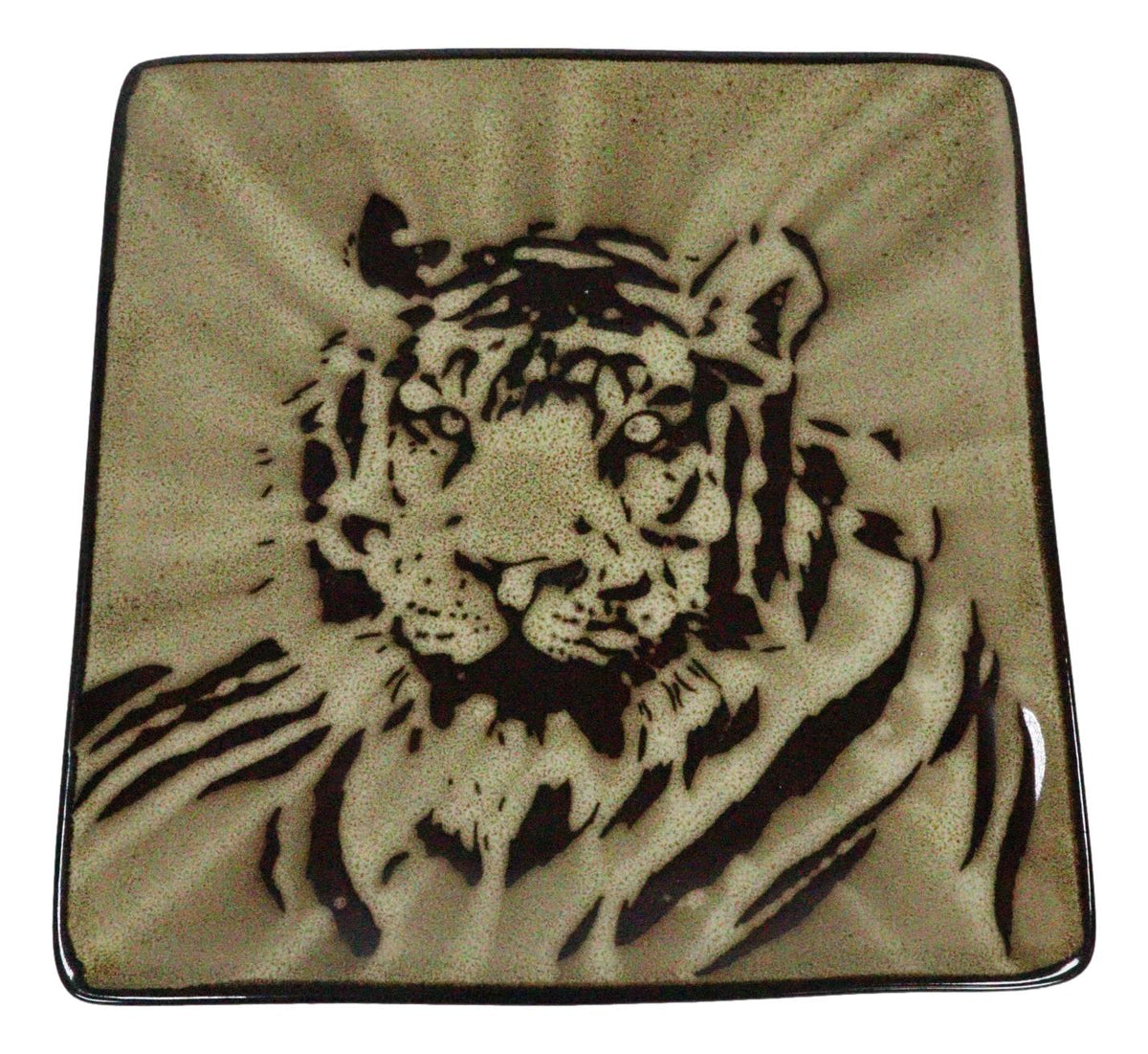 Set Of 2 Rainforest Apex Predator Jungle Eye Of The Tiger Appetizer Salad Plates