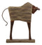Faux Driftwood Charging Bull Totem Tiki Wildlife Desktop Decorative Resin Statue