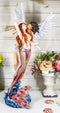 Large Goddess Mermaid Embracing With Heavenly Winged Angel By The Ocean Statue