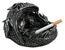 Ebros Gift Smaug Mountain Castle Dragon in Repose Round Cigarette Ashtray Figurine