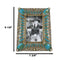 Rustic Western Turquoise Teardrop Gems Scrollwork Patterns 6X4 Picture Frame