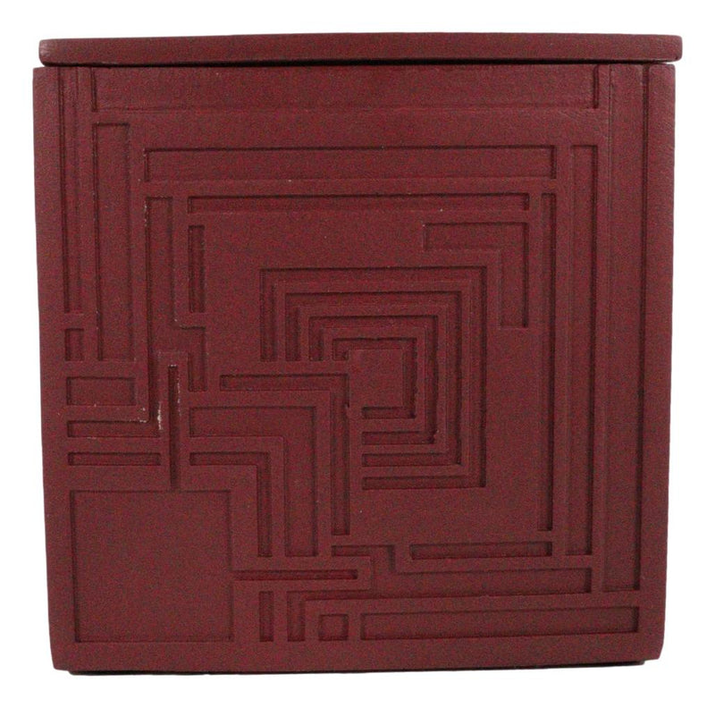 Frank Lloyd Wright Charles Ennis House Petite Cube Trinket Box Textile Block Art