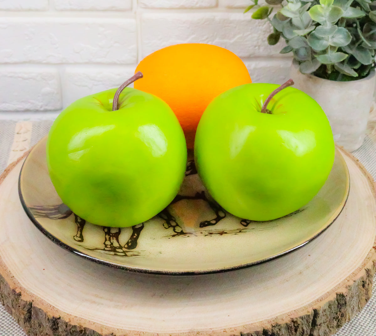Ebros Western Rustic Running Horses Round Dessert Appetizer Salad Plates Set of 4