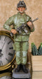 Military Marine Army Deploy Soldier On Guard With Rifle And Backpack Figurine