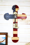 Rustic Western Stars USA Flag Fallen Soldier Boot Rifle Helmet Wall Cross Decor