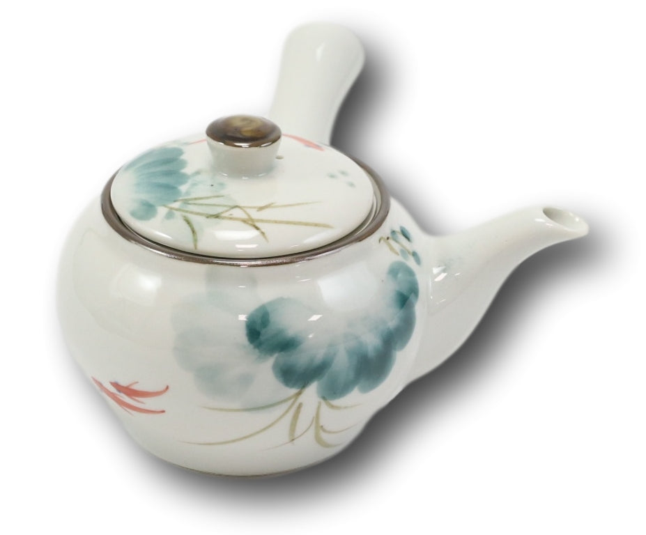 Feng Shui Yin Yang Koi Fish Pair Small Ceramic Tea Pot 12oz With Side Arm Handle - Ebros Gift