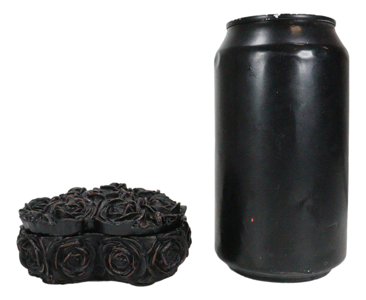 Beauty From Ashes Dark Romance Gothic Black Roses Heart Decorative Jewelry Box