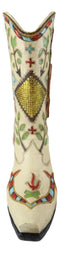 Rustic Western Crosses Arrows Stars Tassel Frills Cowgirl Boot Vase Figurine